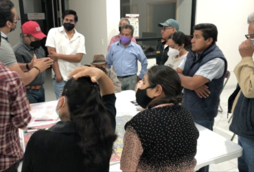 Vecinxs en taller de zonificación